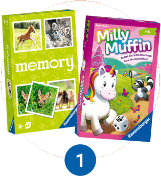 2 Ravensburger Mitbringspiele